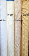 1 Yard Satin Brocade Jacquard Fabric Embossed Floral Pattern Shiny Polyester 58 59 Inches