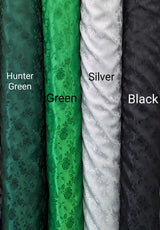 1 Yard Satin Brocade Jacquard Fabric Embossed Floral Pattern Shiny Polyester 58 59 Inches