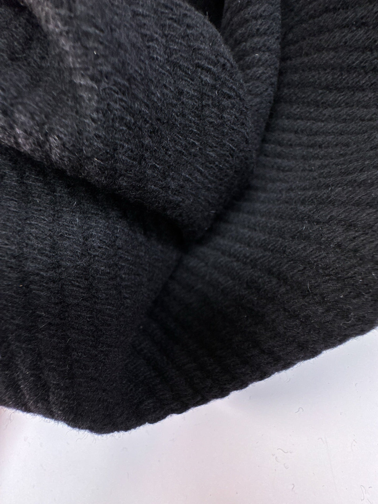 Wool Blend Tweed Black