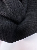 Wool Blend Tweed Black