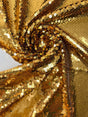Golden Knitted Polyamide Fabric With Sequins