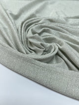Viscose Lurex Knitted Fabric Silver
