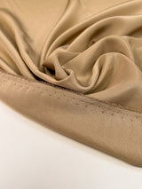 Polyester Crepe Beige Fabric
