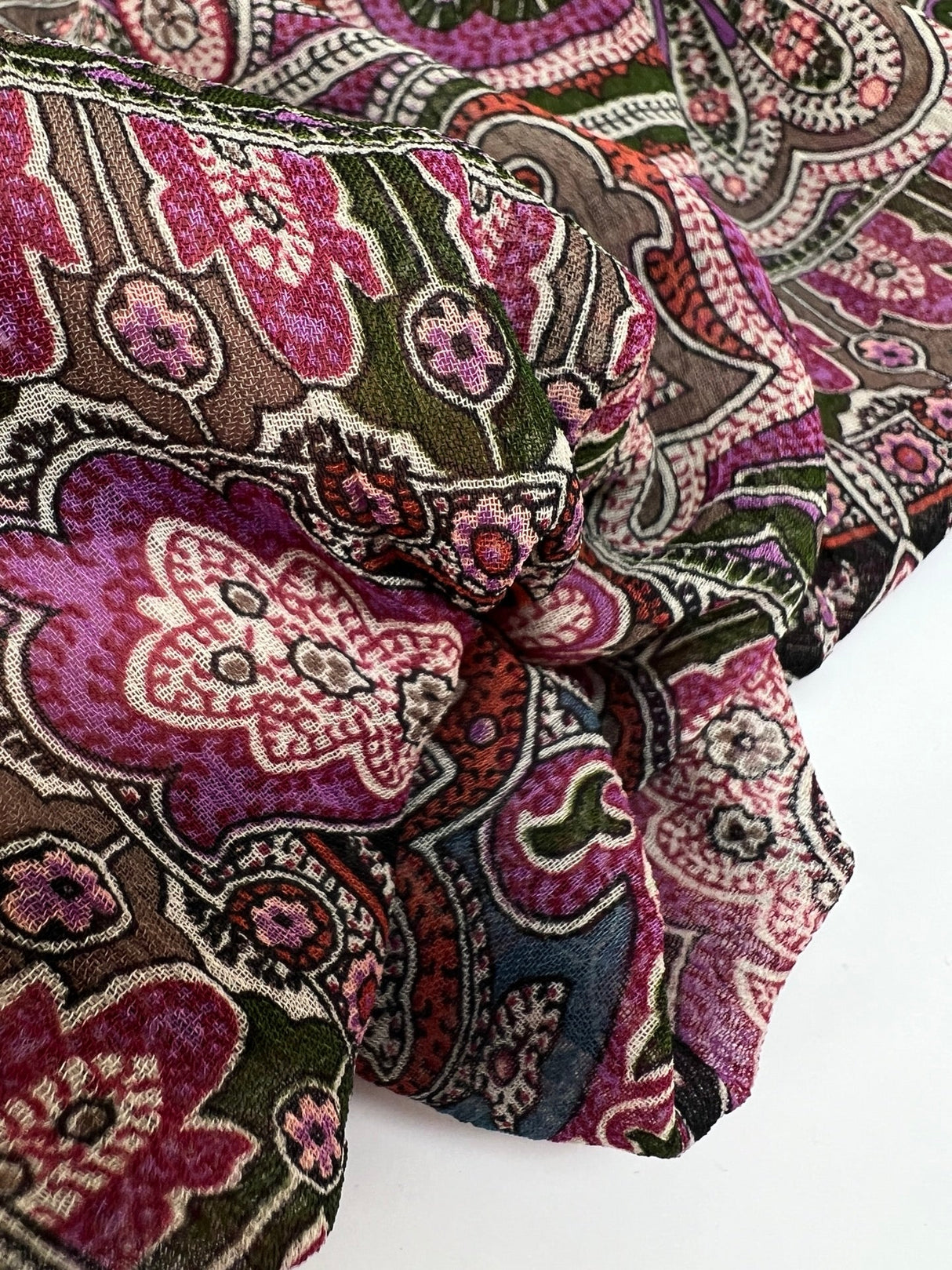 Polyamide Chiffon Multicolour Paisley Print