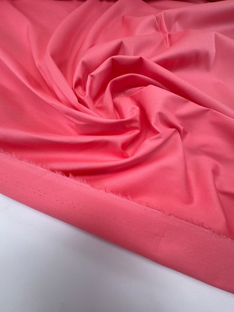 Pink Viscose Elastane Woven