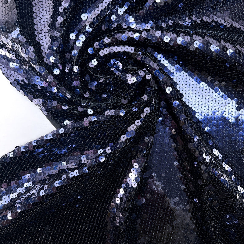 Purple Sequined Knitted Fabric