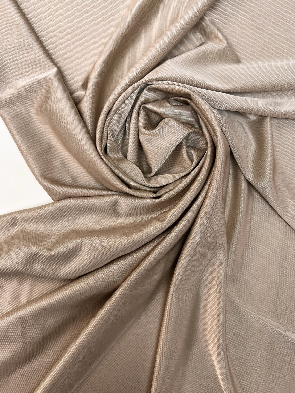 Viscose Elastane Knitted Fabric Beige Moiré