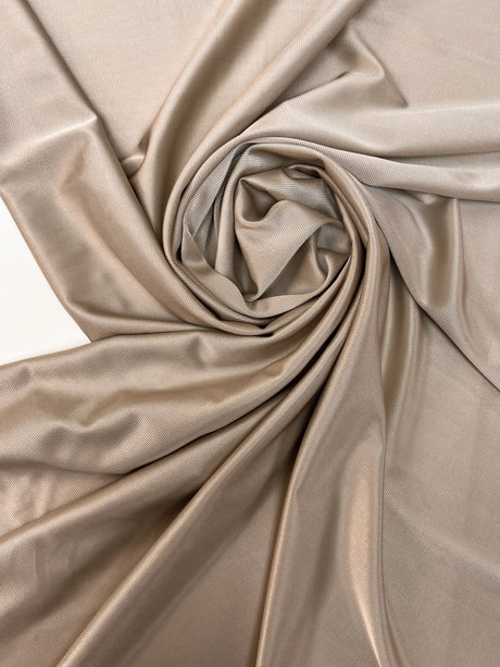 Viscose Elastane Knitted Fabric Beige Moiré