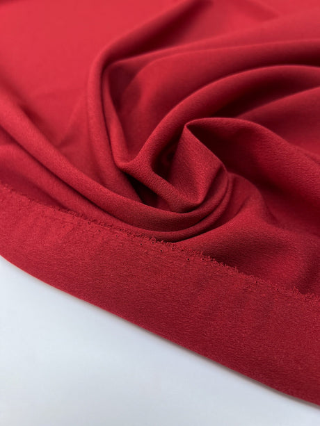 Red Crepe Fabric