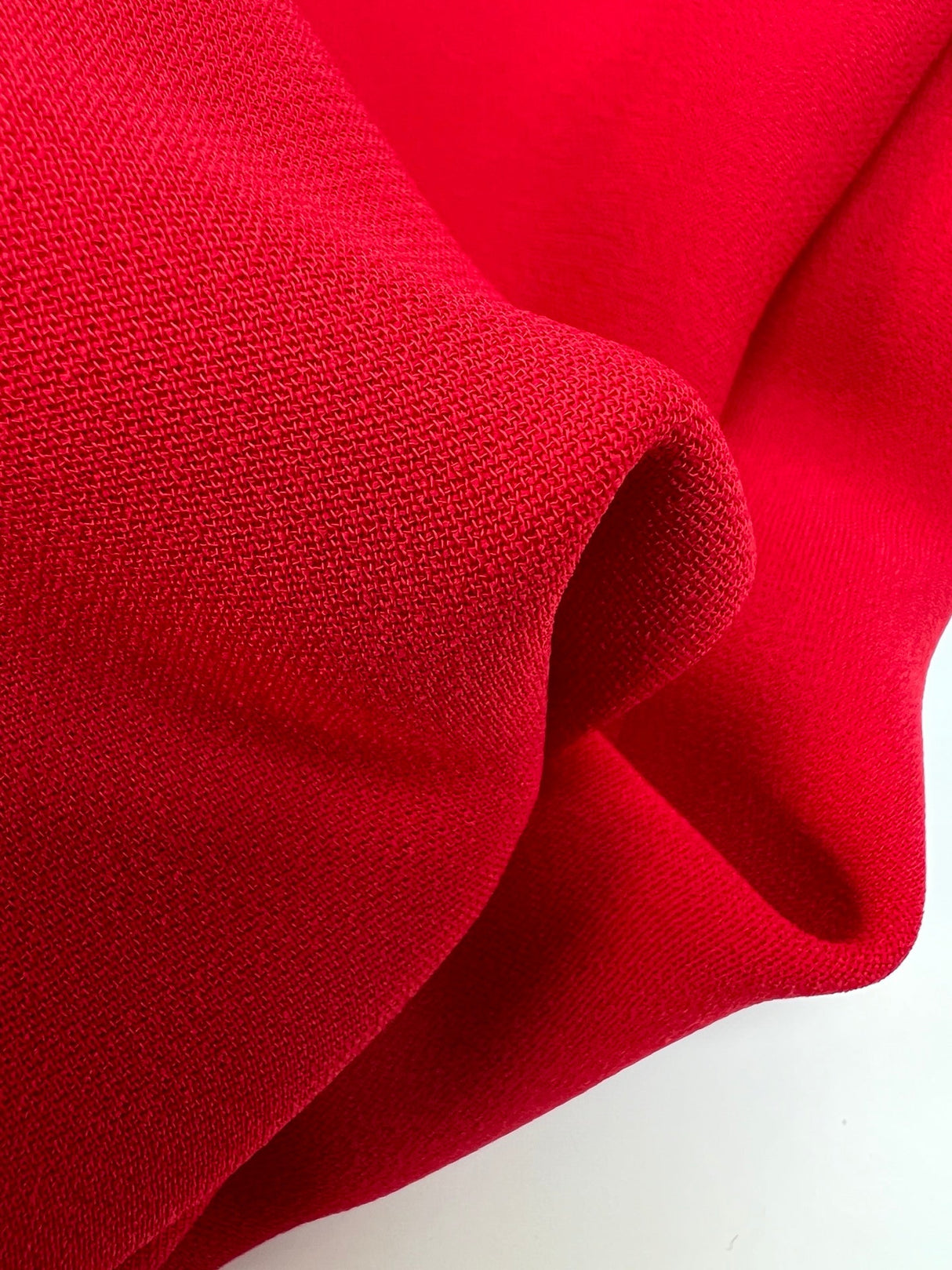 Viscose Crepe Suit Fabric Red Shade