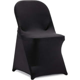 Event Spandex Chair Covers Spandex Fabric - Black, White, Ivory, Stretch Slipcovers For Folding And Banquet Chairs