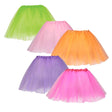Set of five kids three-layer tutu skirts in bright colors