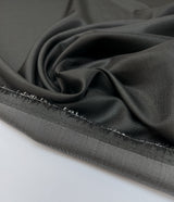 Wool Jacquard Fabric Gray Black