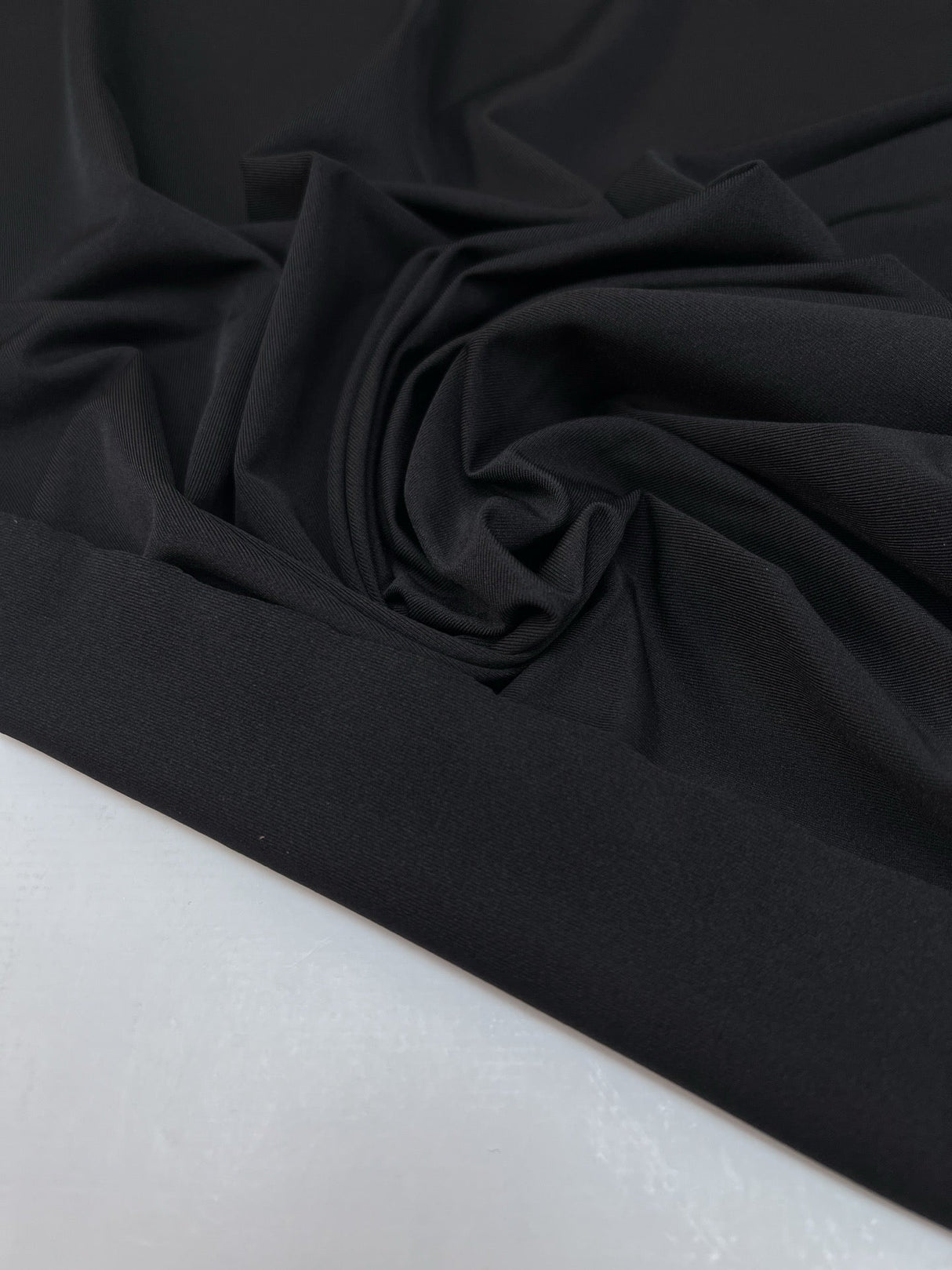 Black Stretch Knitted Fabric