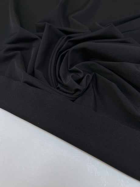 Black Stretch Knitted Fabric