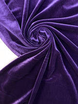 Purple Velour Knitted Fabric