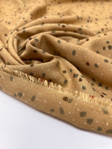 Acrylic Woven Printed Brown Beige Fabric