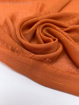 Polyester Lurex Chiffon Striped Orange