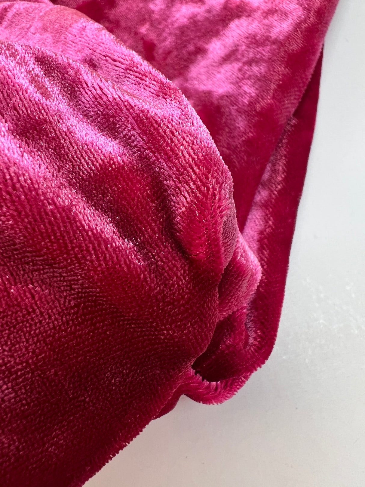 Pink Shades Velour Knitted Fabric