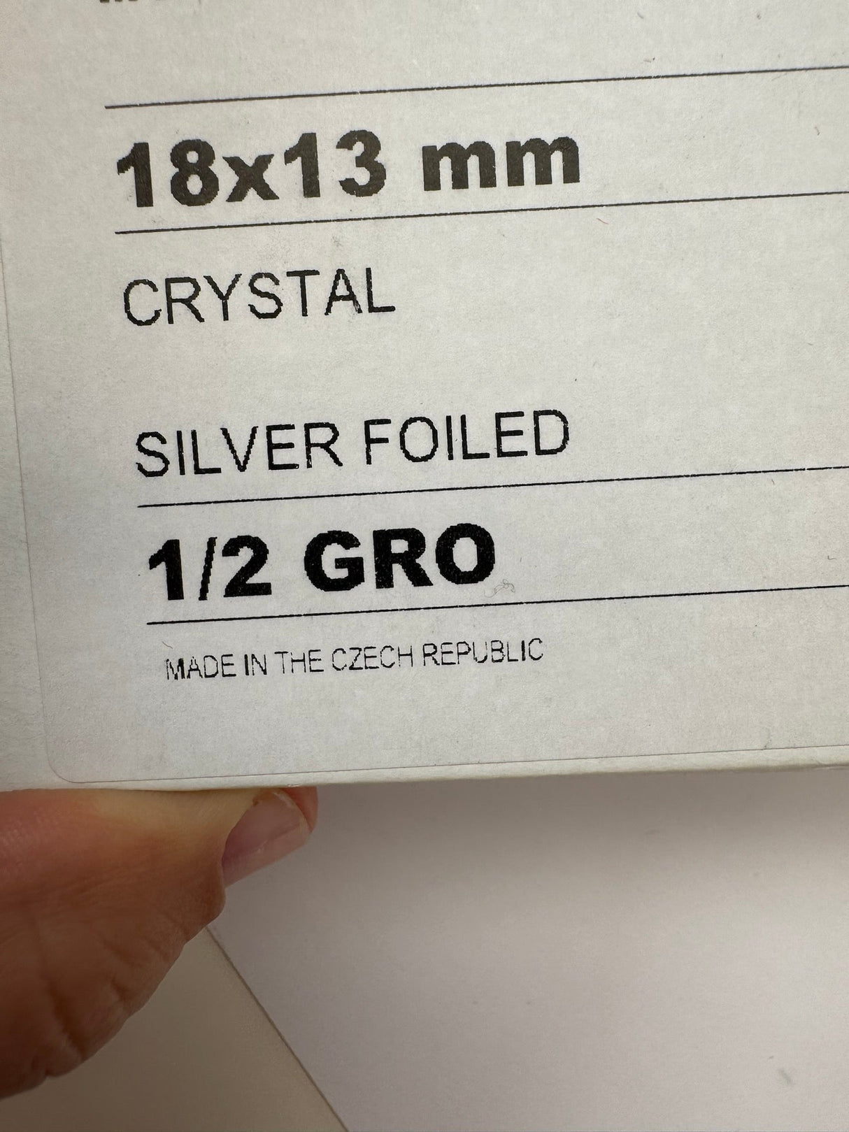 Black Crystal Sewing Notions