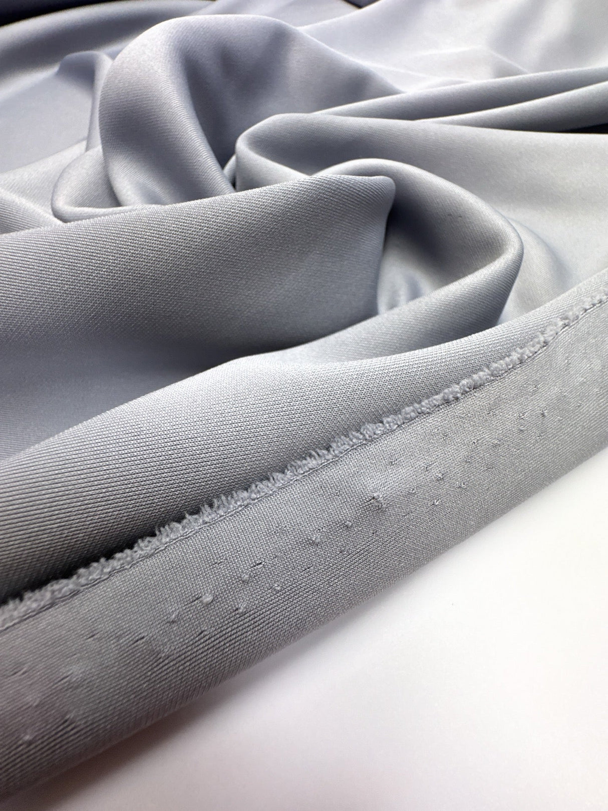 Gray Blue Blend Knitted Fabric