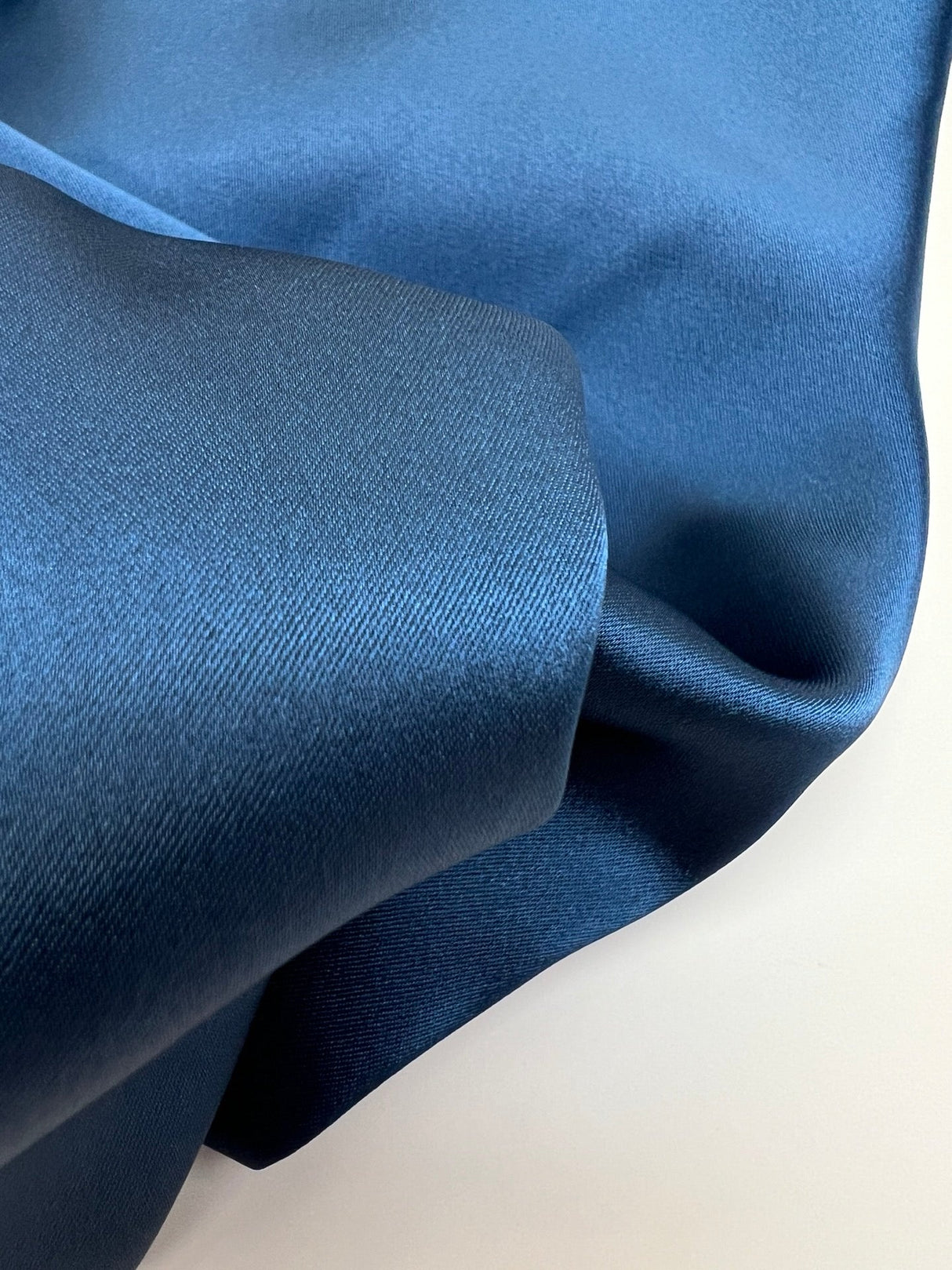 Blue Twill Stretch Fabric