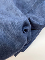 Cotton Viscose Abstract Purple Blue Fabric