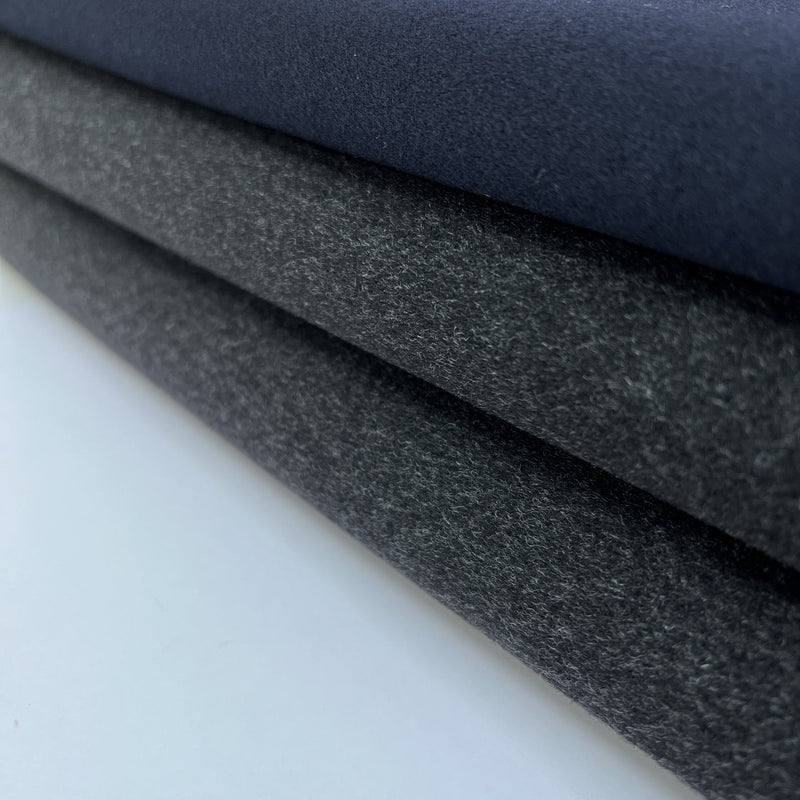 Wool Coat Fabric Purple Gray Shades