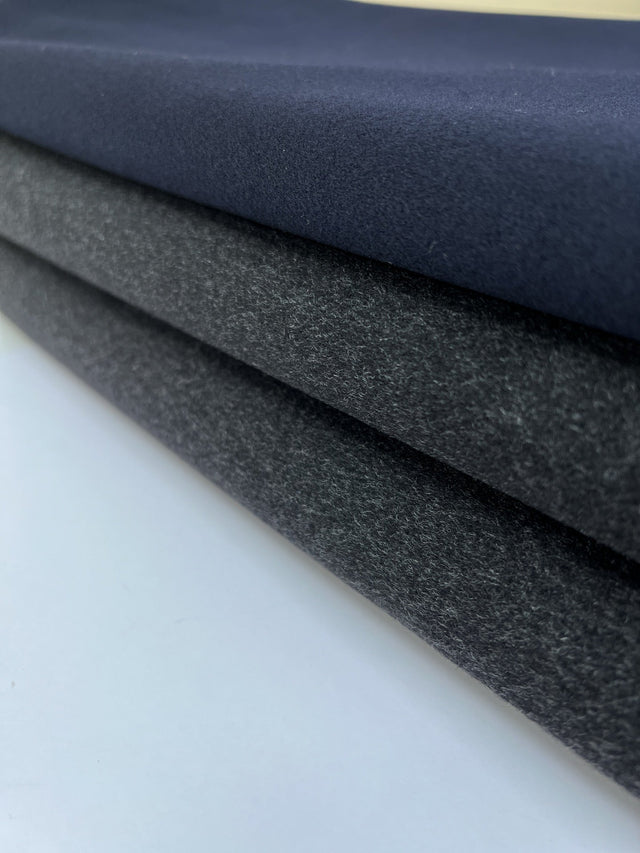 Wool Coat Fabric Purple Gray Shades