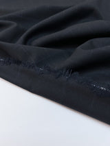 Wool Checked Blue Fabric
