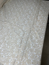Cotton Viscose Lace Floral Golden Beige