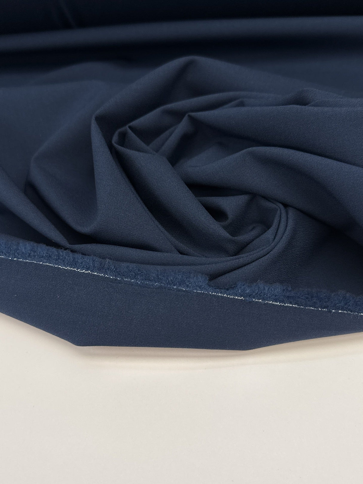 Wool Blend Suiting Fabric Blue