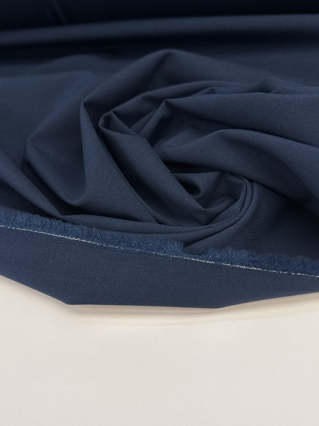 Wool Blend Suiting Fabric Blue