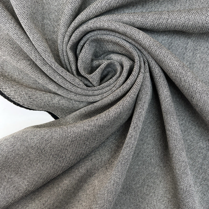 Wool Tweed Fabric White Shade