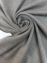 Wool Tweed Fabric White Shade