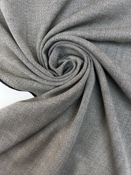 Wool Tweed Fabric White Shade