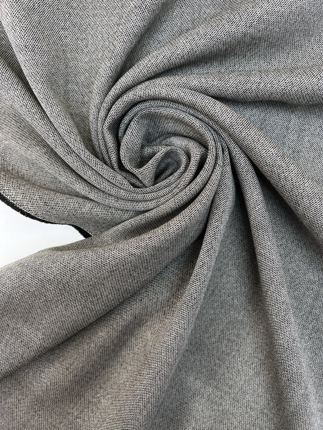 Wool Tweed Fabric White Shade