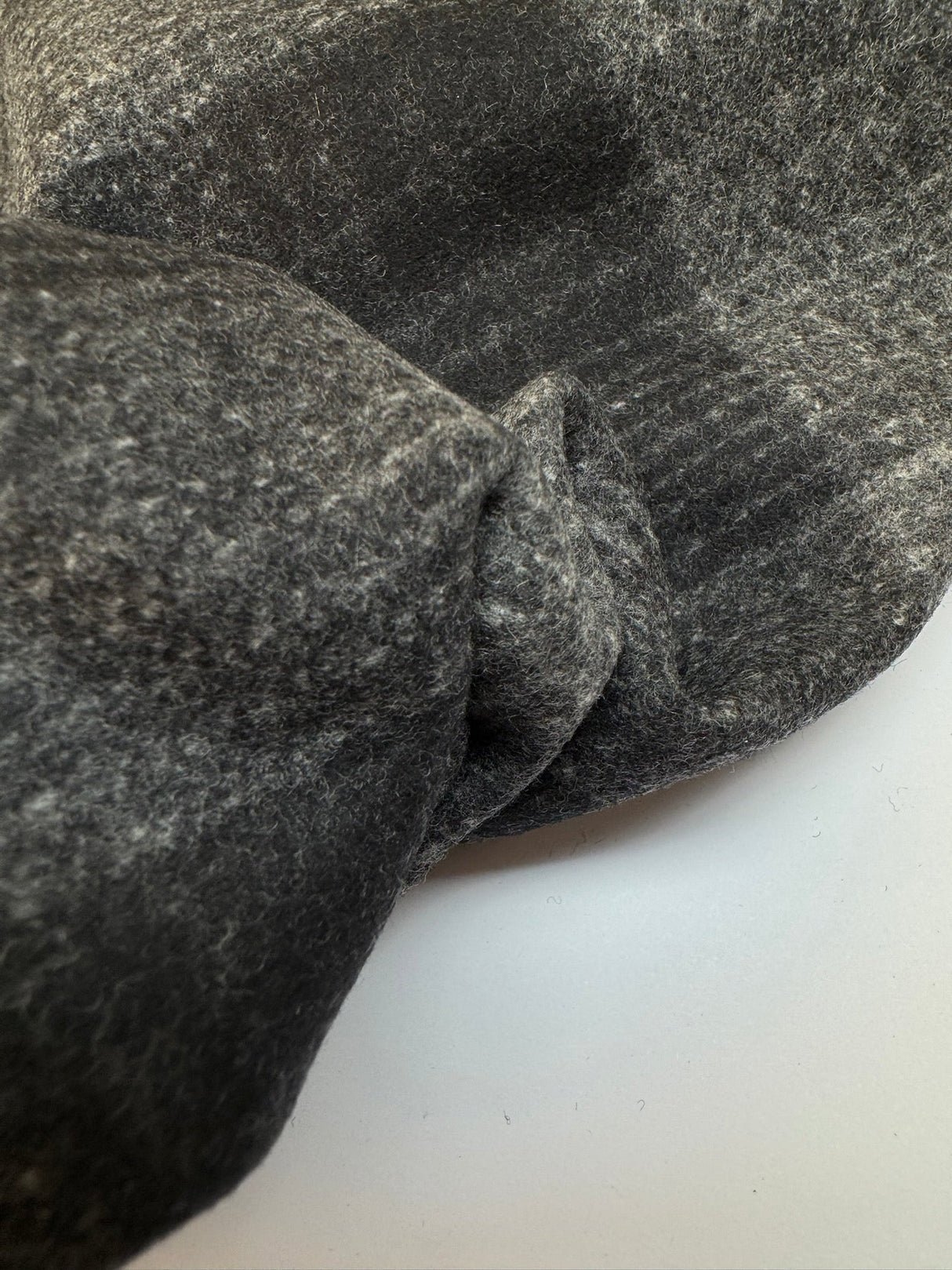 Wool Checked Melange Fabric