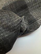 Wool Checked Melange Fabric