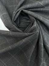 Wool Tweed Checked Gray