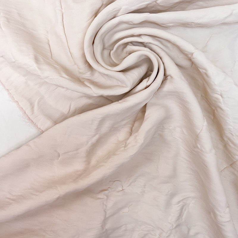 Polyester Double Weave Froassé Beige-Pink