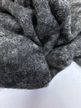 Wool Blend Jacquard Knit Gray Black