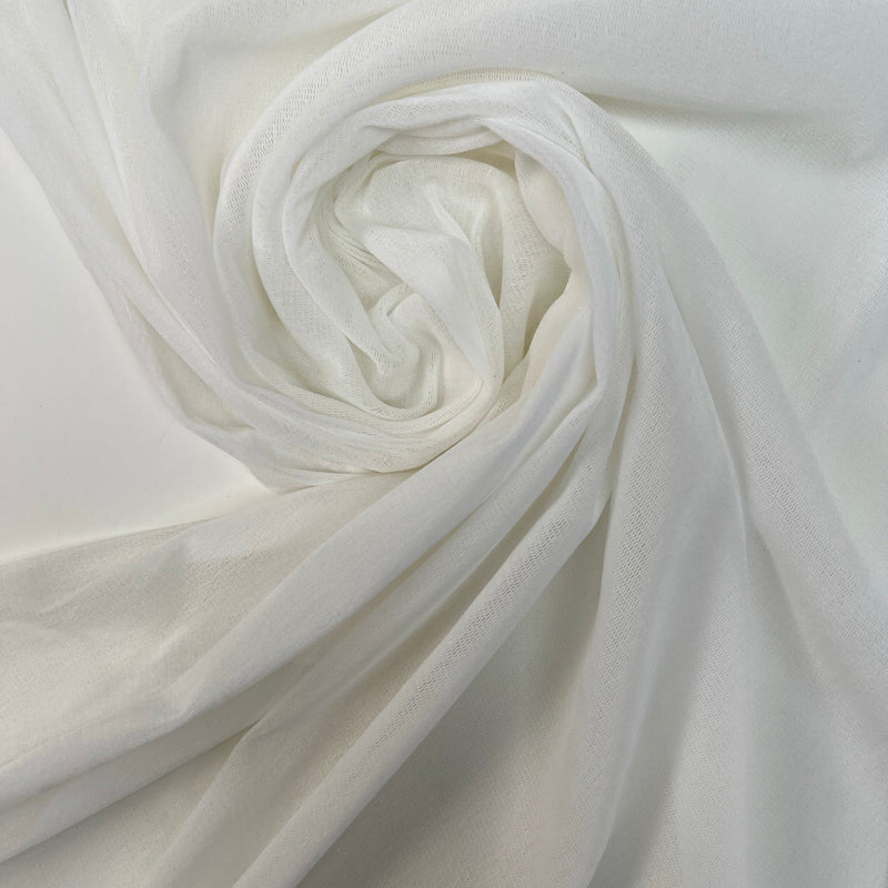 Nylon Viscose Mesh White Shade