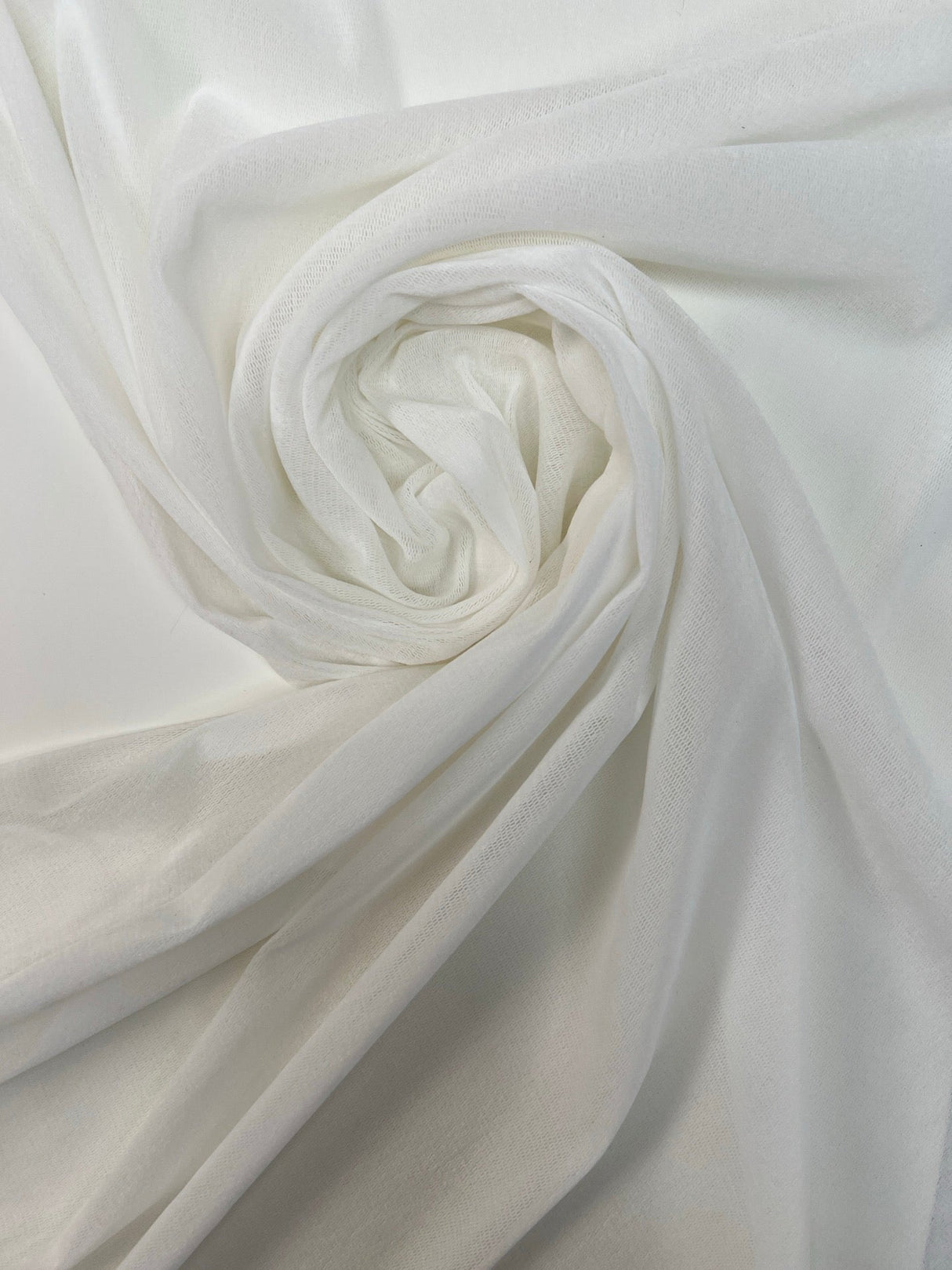Nylon Viscose Mesh White Shade