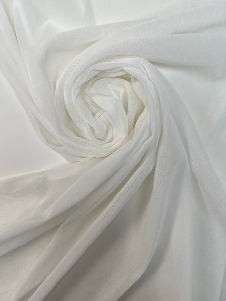 Nylon Viscose Mesh White Shade