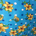 Poly Cotton Floral Polka Dot Fabric