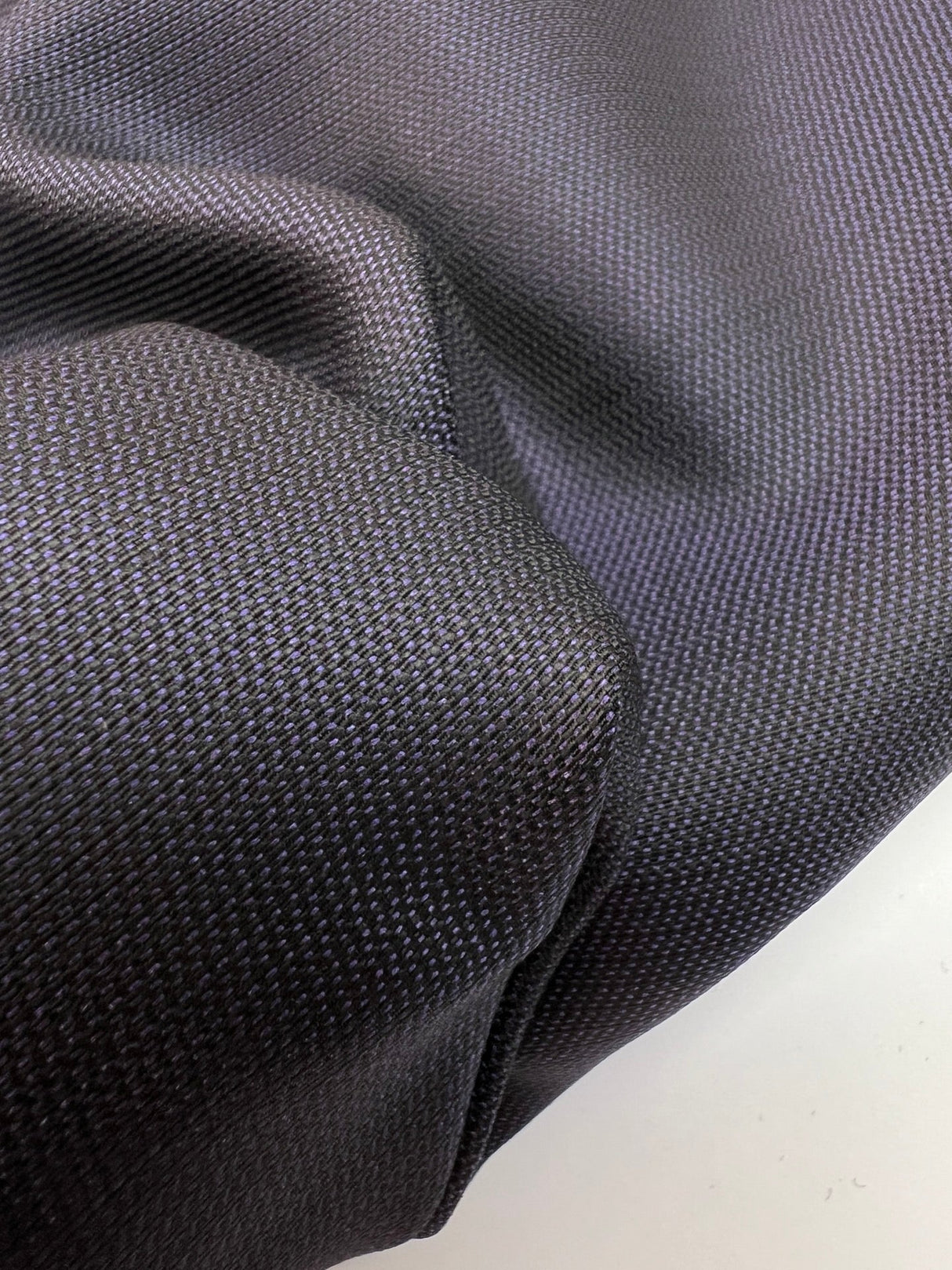 Wool Viscose Jacquard Changeant Fabric Purple Black