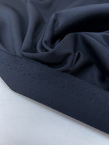 Blue Polyester Elastane Knitted Fabric