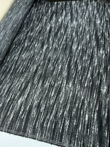 Wool Bouclé Striped Gray Black