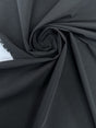 Black Cotton Polyester Elastane Woven